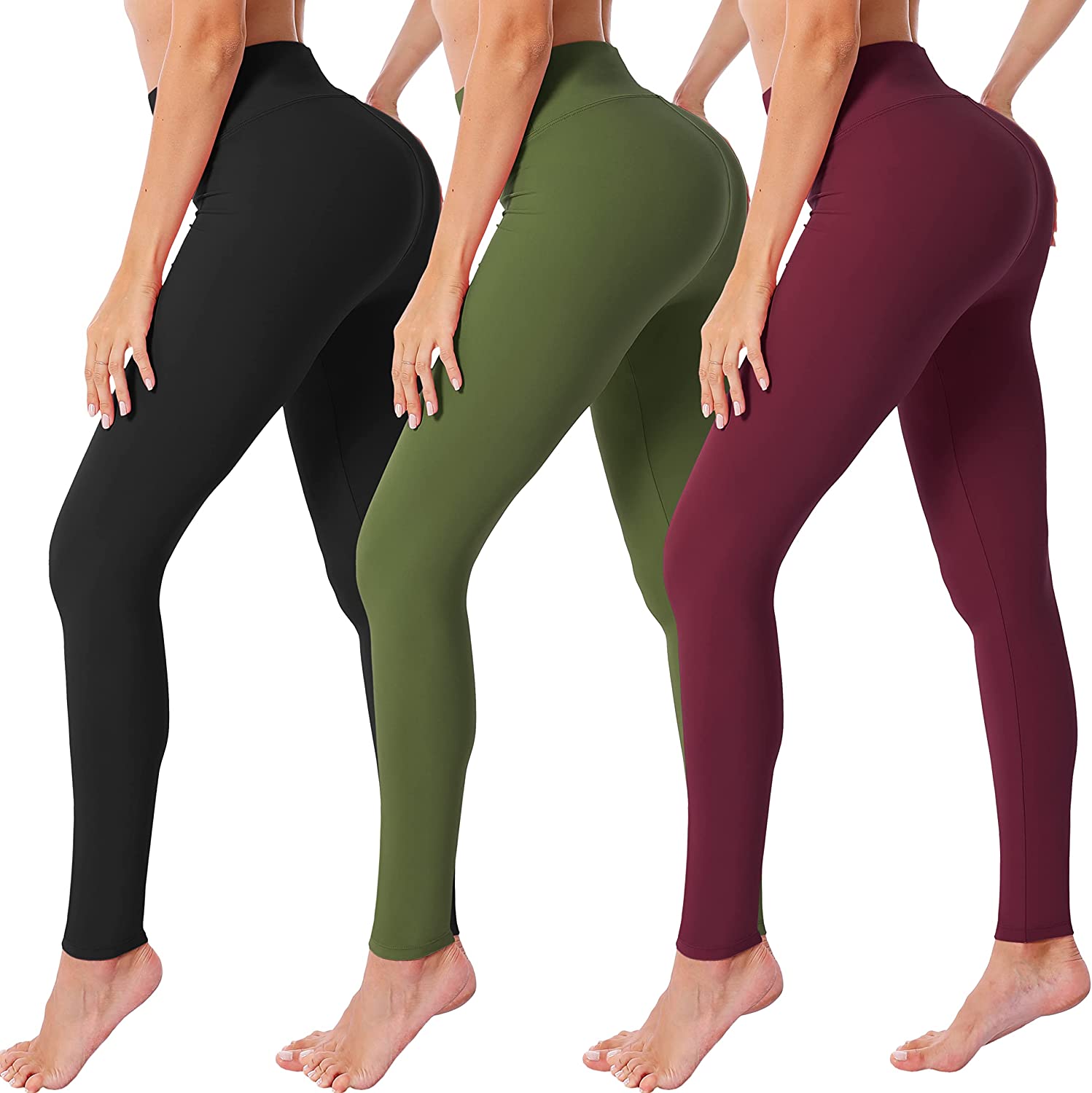 VALANDY High Waisted Leggings for Women Buttery Soft Stretchy Tummy Control  Work