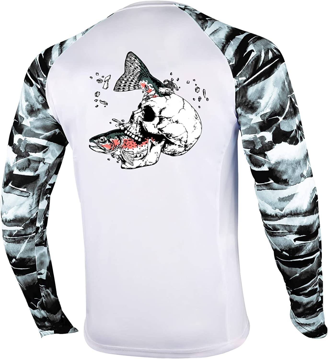 Largemouth Striped Long Sleeve Shirt Black and White Adult : :  Clothing, Shoes & Accessories