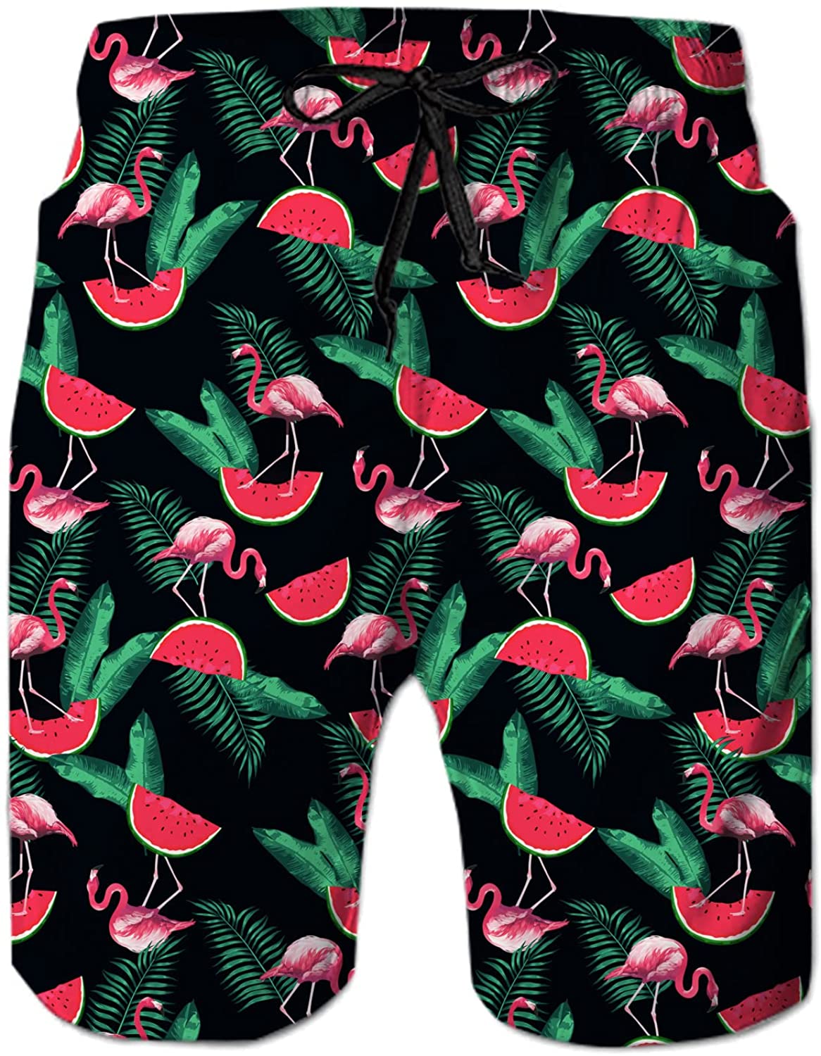 Fanient Mens Swim Trunks 3D Print Boardshorts Quick Dry Swimsuit Summer Beach Short Bathing Suits Swimwear with Pockets 