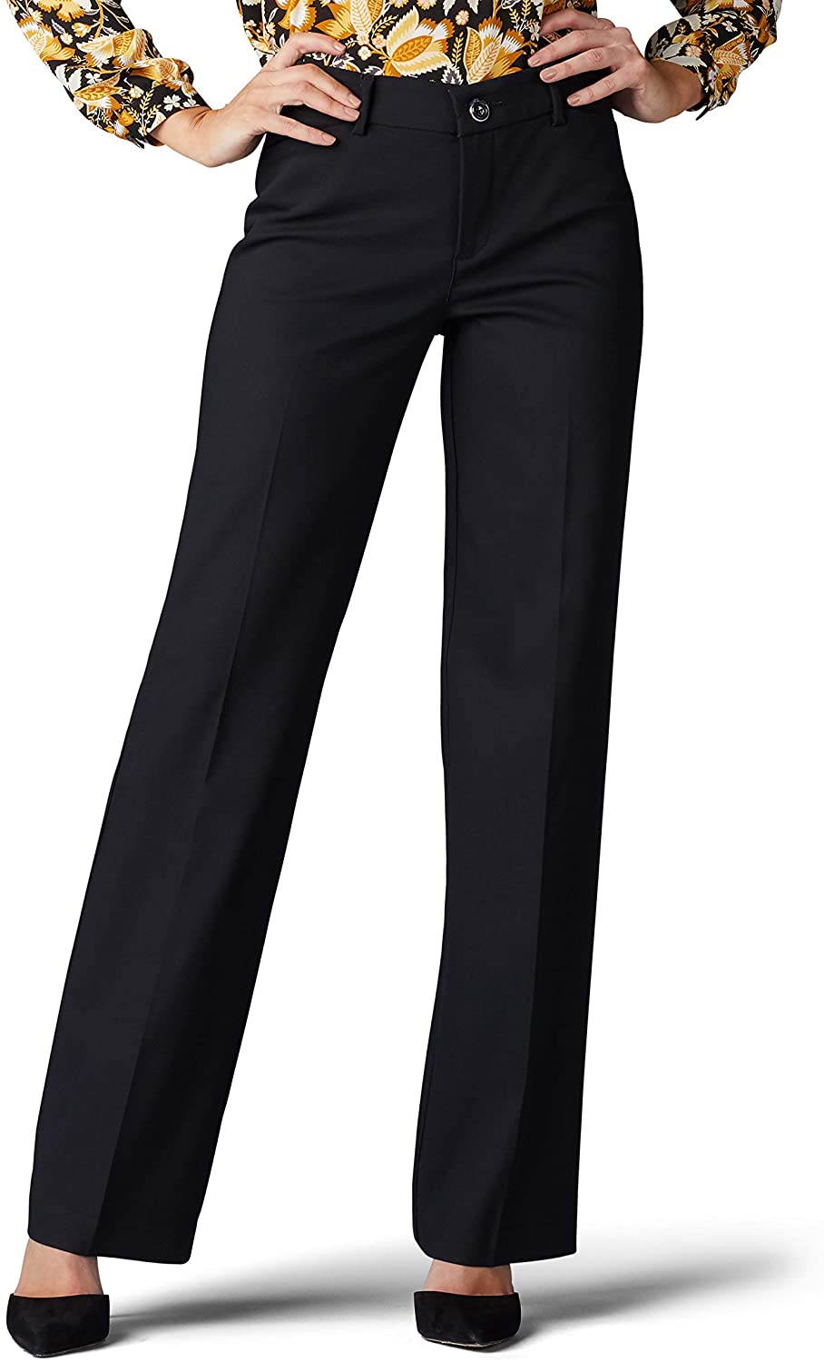 Lee Women's Petite Flex Motion Regular Fit Trouser Pant | eBay