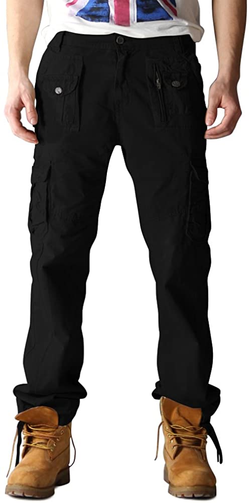 OCHENTA Men's Multi Pockets Military Cargo Pants | eBay