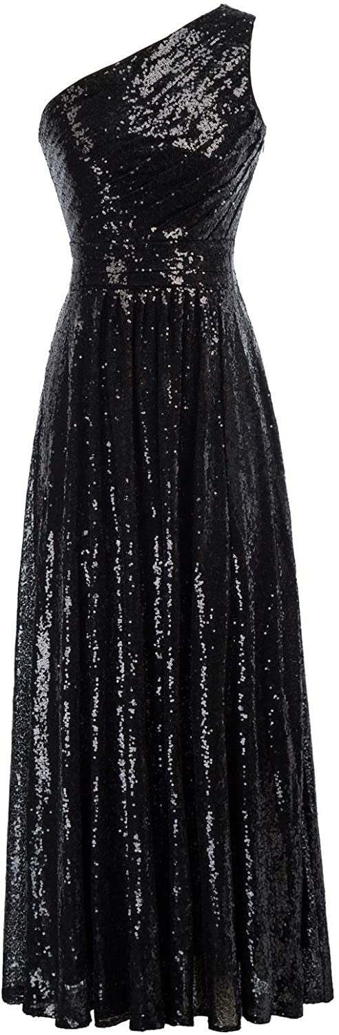 Kate Kasin Women Sequin Bridesmaid Dress Sleeveless Maxi Evening Prom  Dresses | eBay