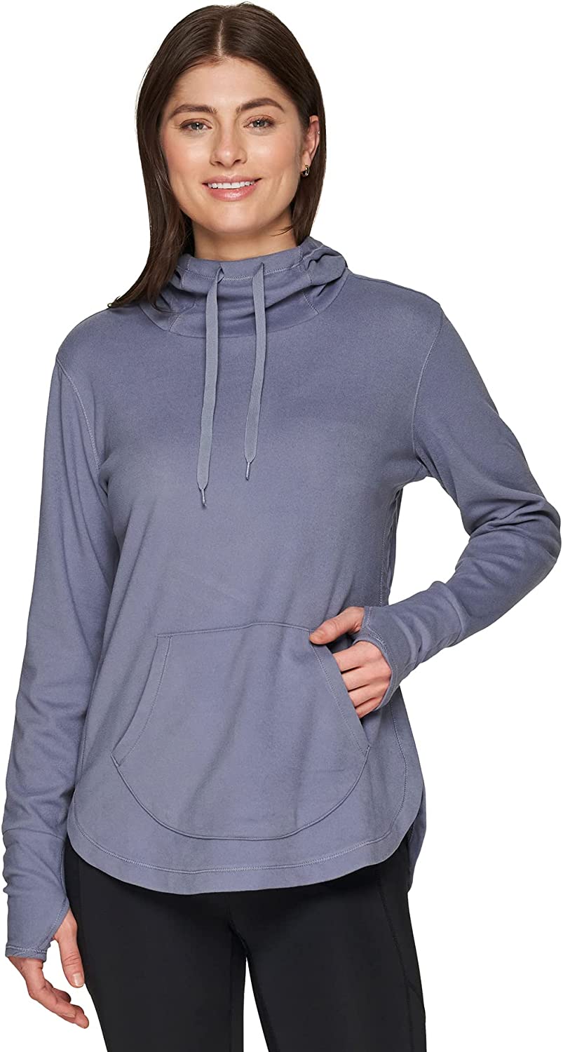 RBX, Tops, Rbx Athletic Activewear Hooded Long Sleeve Top Hoodie Soft  Stretch Material