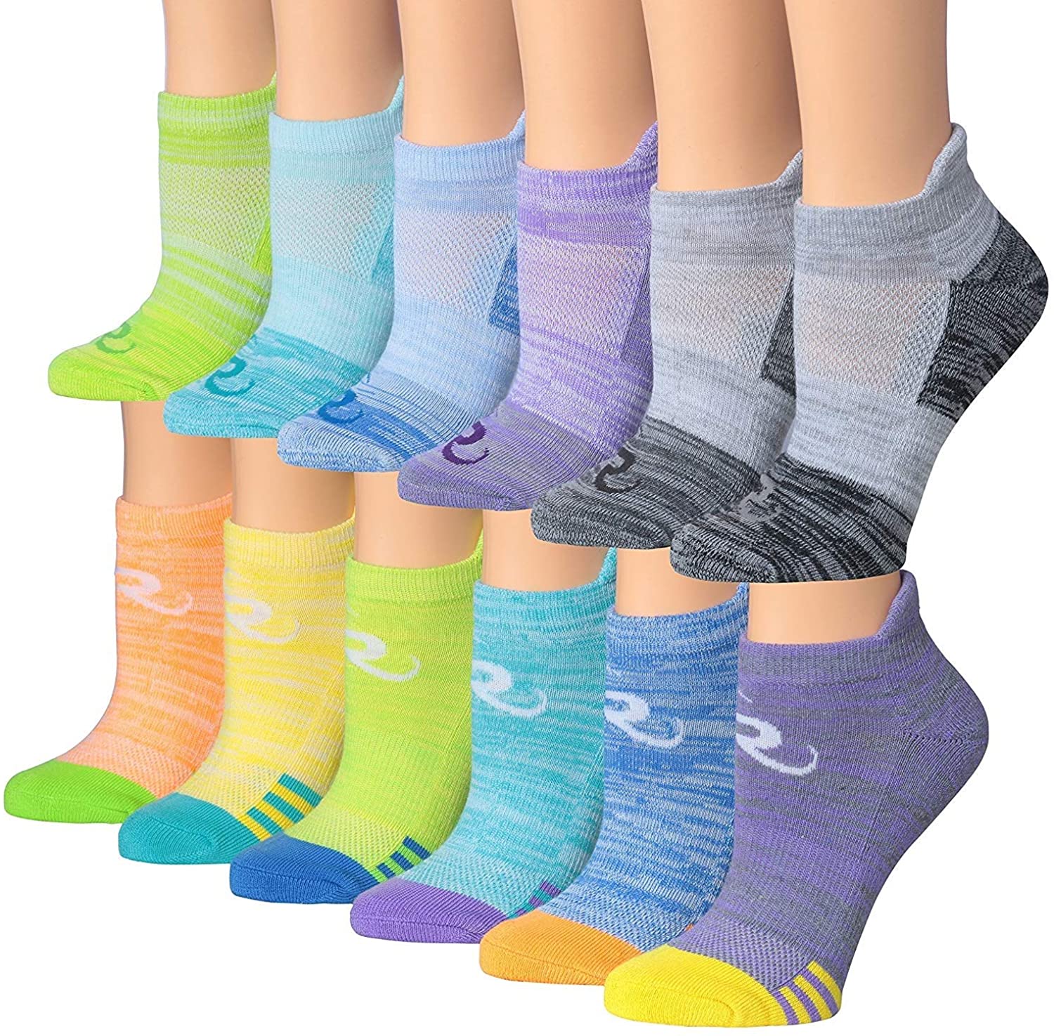 Ronnox Women's 12-Pairs Low Cut Running & Athletic Performance Tab Socks |  eBay