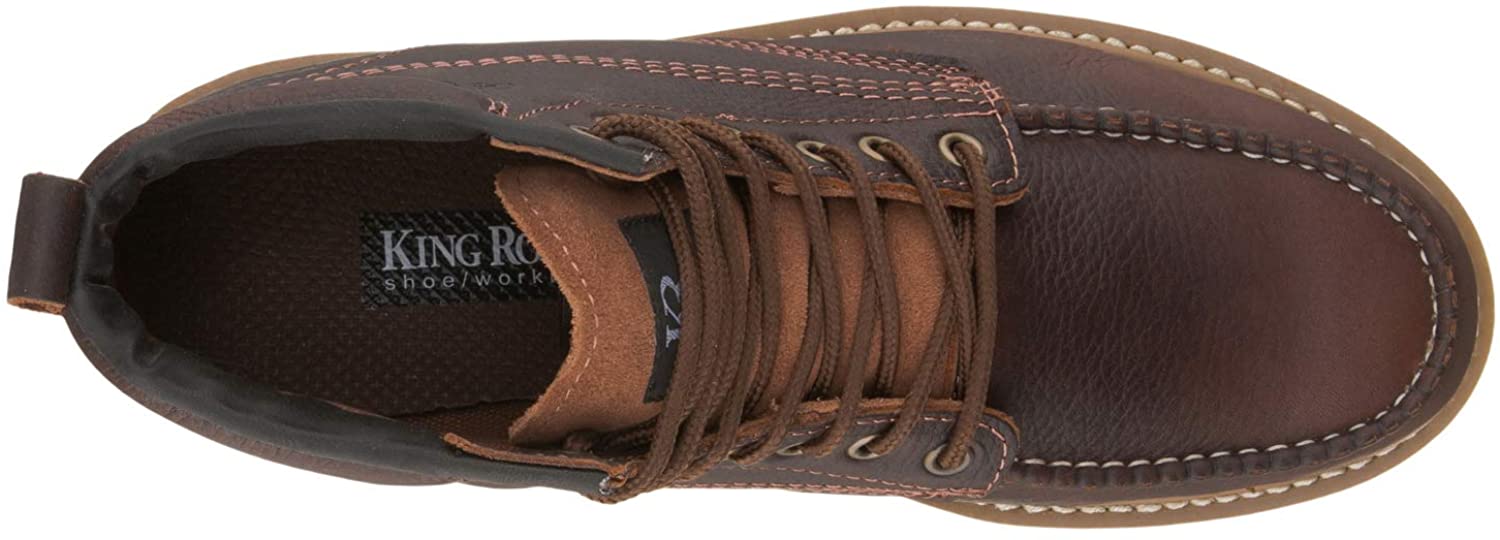 king rocks men's moc toe construction boots work shoes