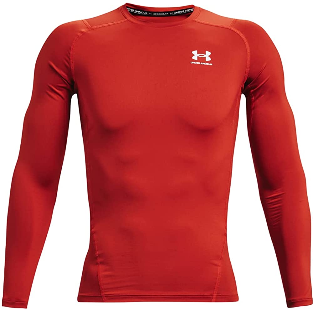 Under Armour Men's Armour HeatGear Compression Long-Sleeve T-Shirt ,  Cardinal (625)/White, Medium : : Clothing, Shoes & Accessories