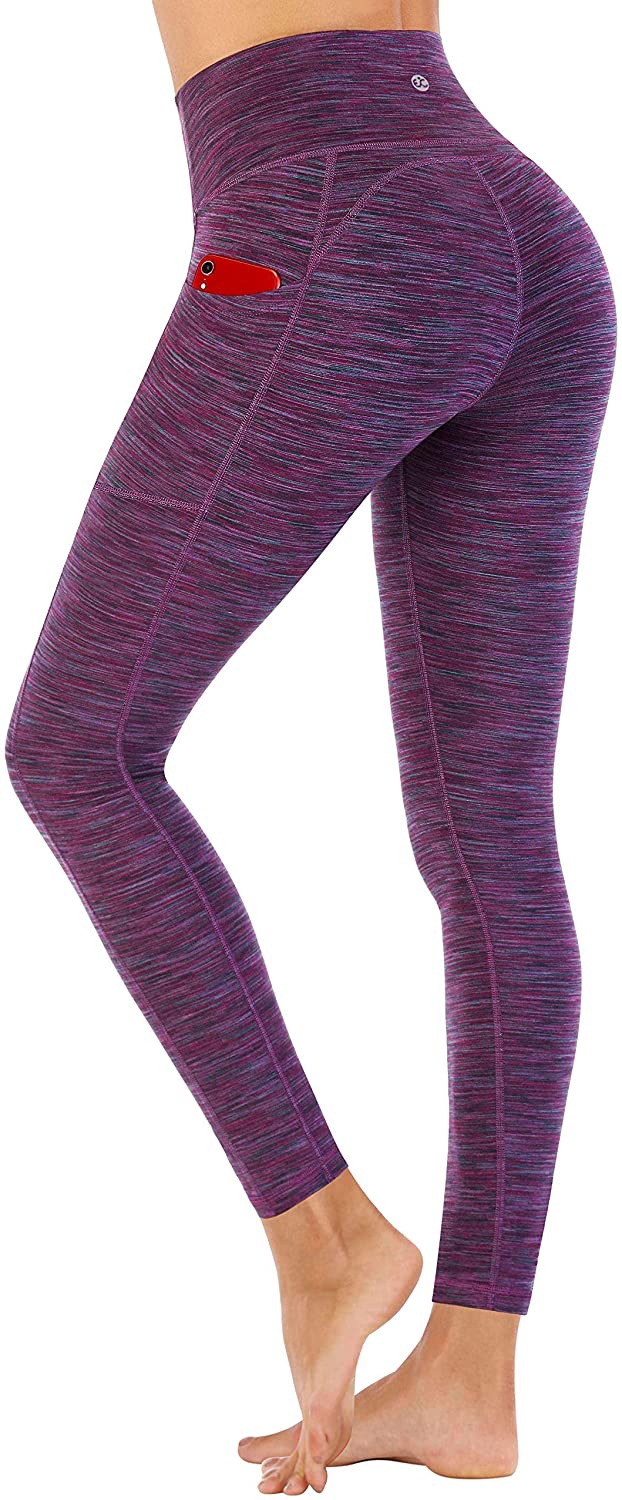 Ewedoos Workout Leggings for Women with Pockets High Waisted Yoga Pants for  Women No See-Through Leggings with Pockets (Dark Purple, Small) in Saudi  Arabia
