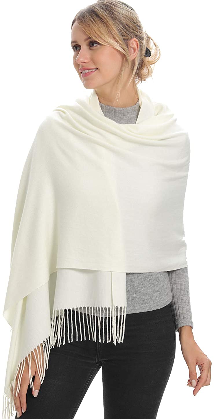 Soft Cashmere Wool Blend Scarf Wrap Pashmina Acrylic and Shawl for Women