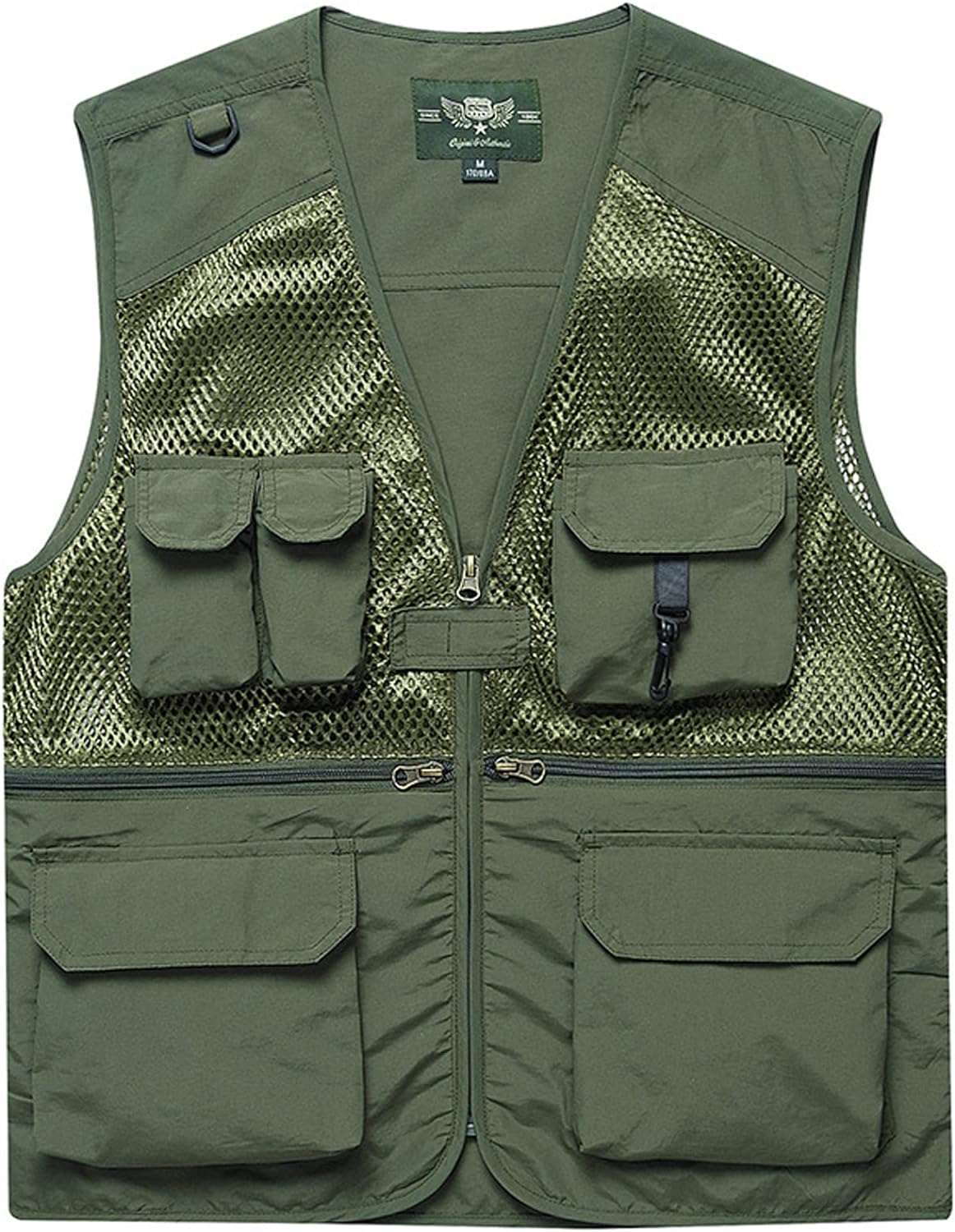 Flygo Mens Summer Outdoor Work Safari Fishing Travel Photo Vest with  Pockets