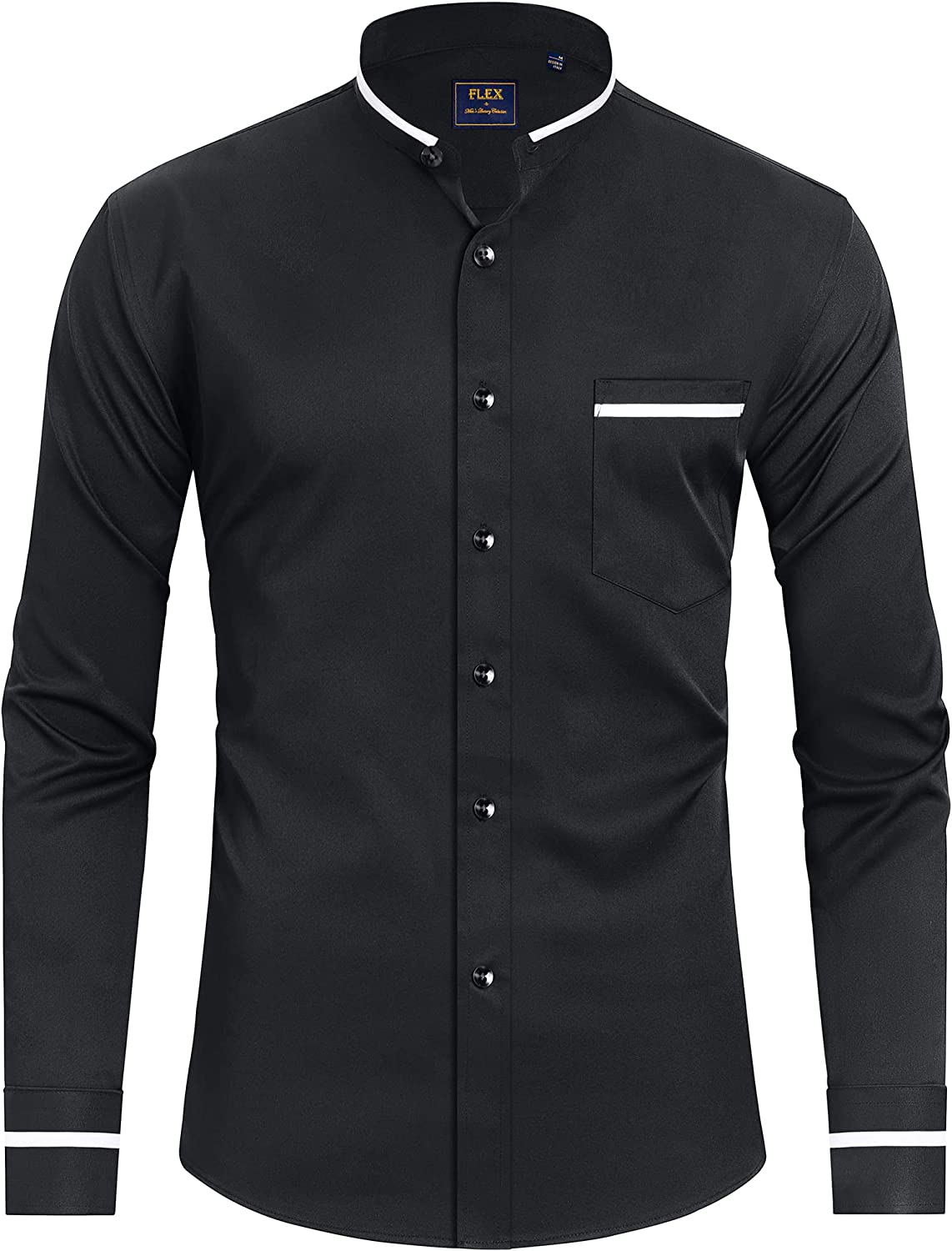 Long collar best sale dress shirts