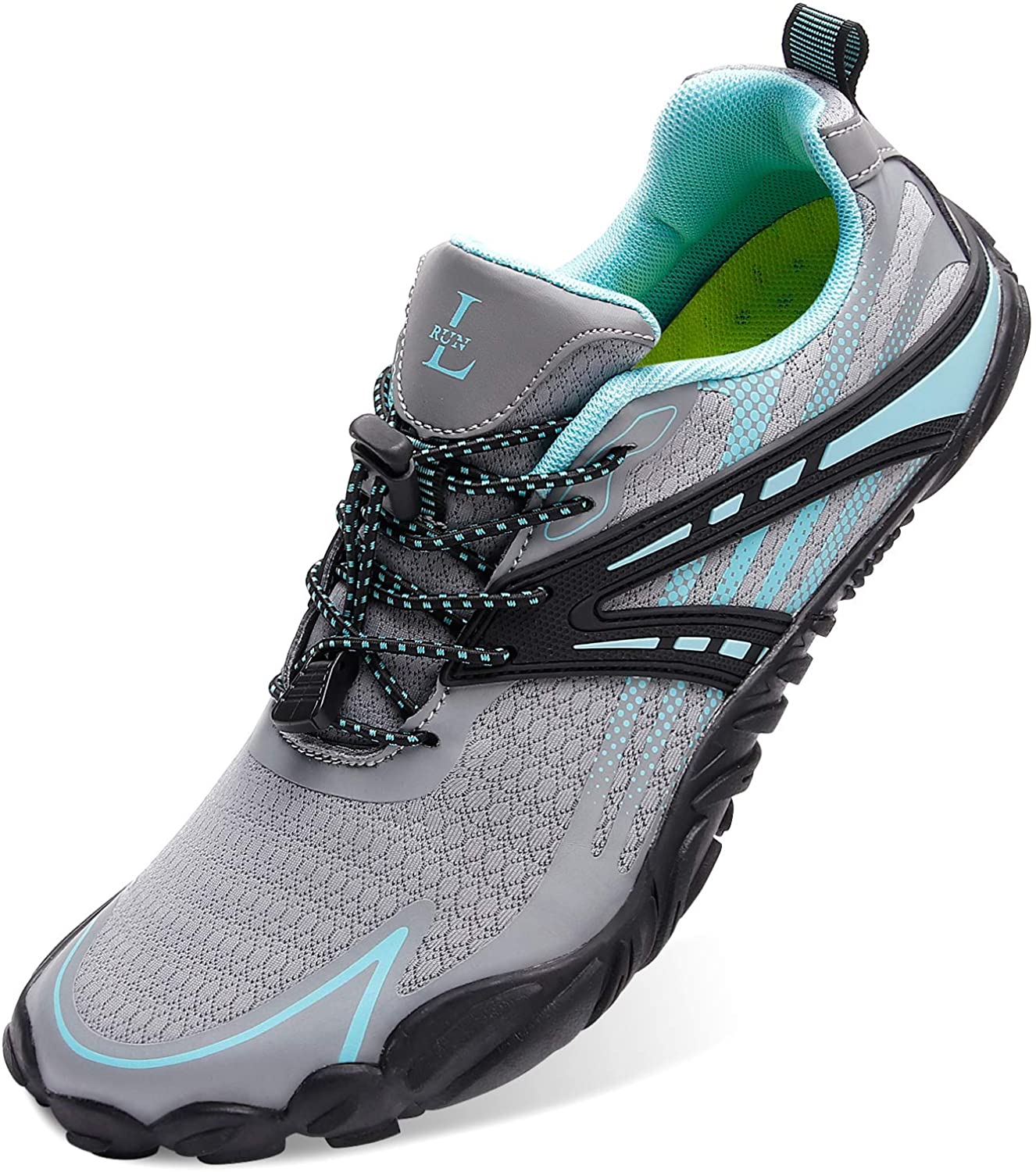 L-RUN Athletic Hiking Water Shoes Mens Womens Barefoot Aqua Swim