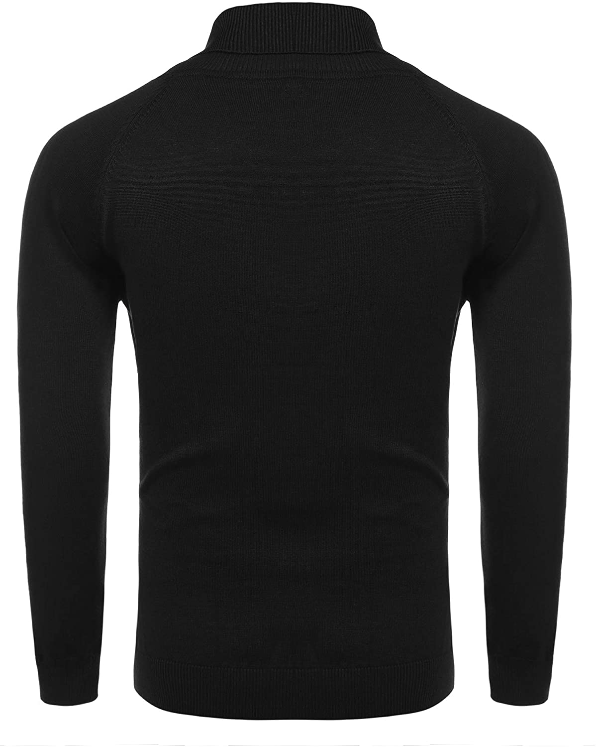 COOFANDY Men's Turtleneck Knit Casual Cable Ribbed Pullover High Neck ...