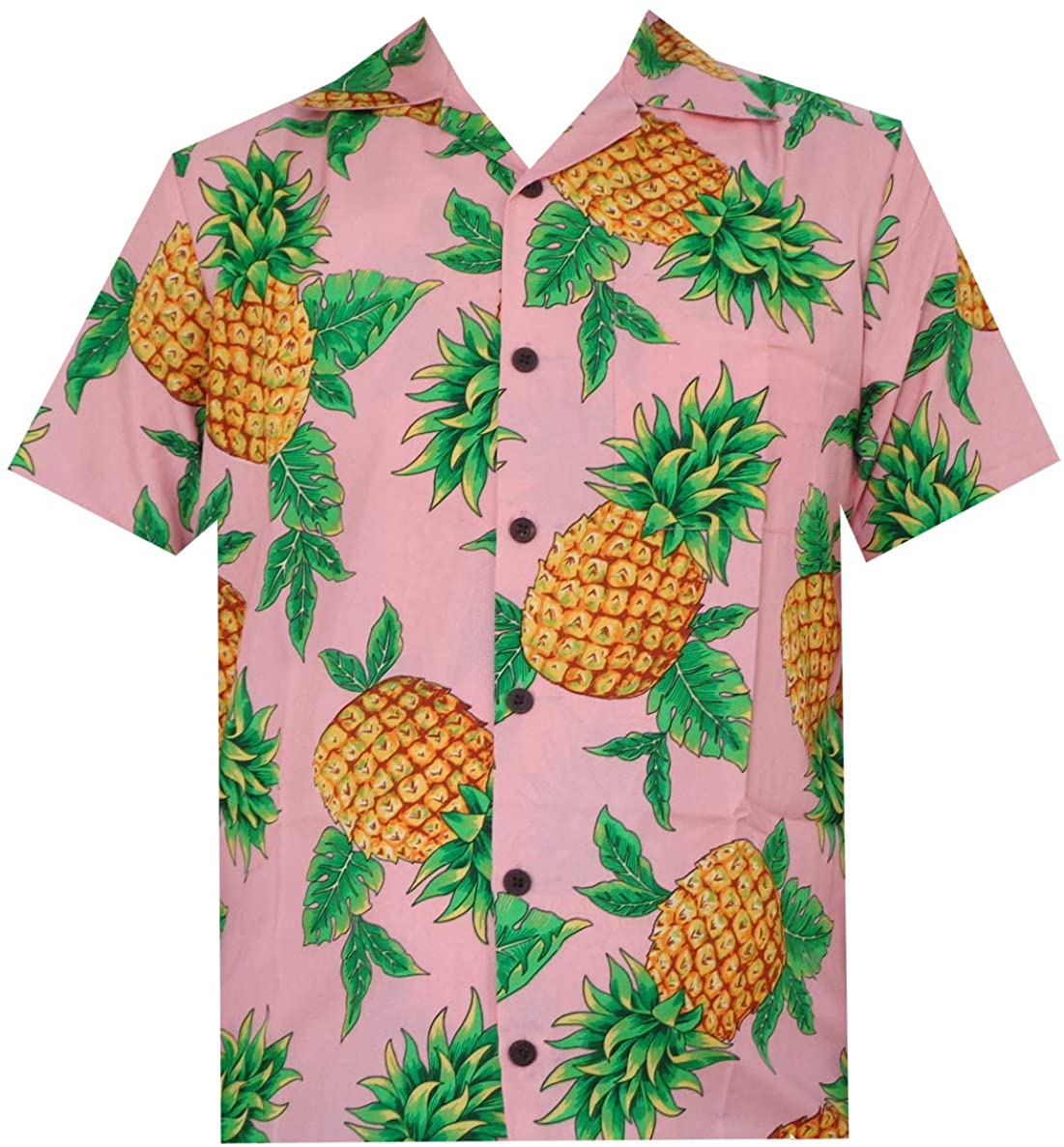 Alvish Hawaiian Shirts Mens Beach Aloha Casual Holiday Short Sleeve Camp Party