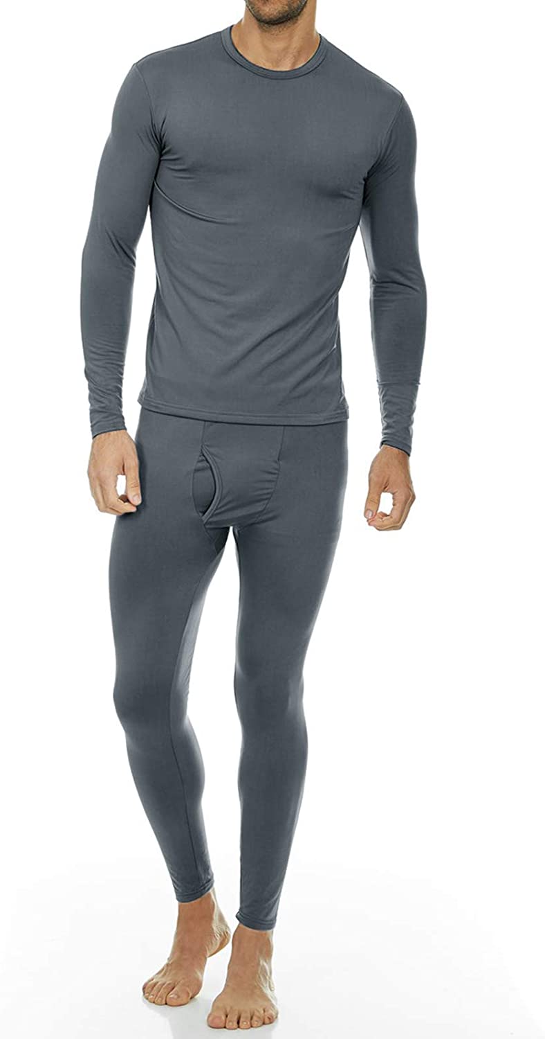 Thermajohn Long Johns Thermal Underwear for Men Fleece Lined Base Layer Set  for