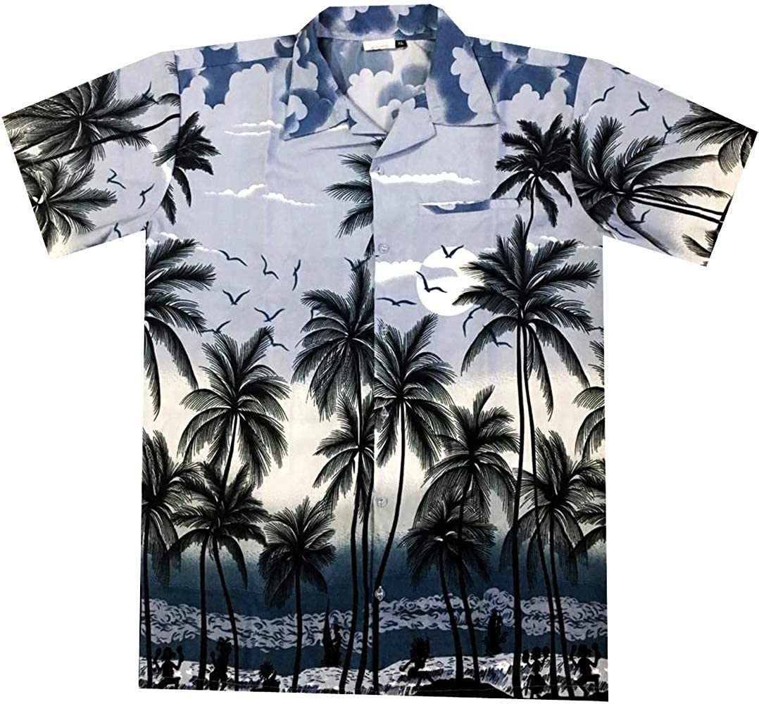 Varnit Crafts Hawaiian Shirt for Men Boys Women Short Sleeve Beach Aloha Summer 
