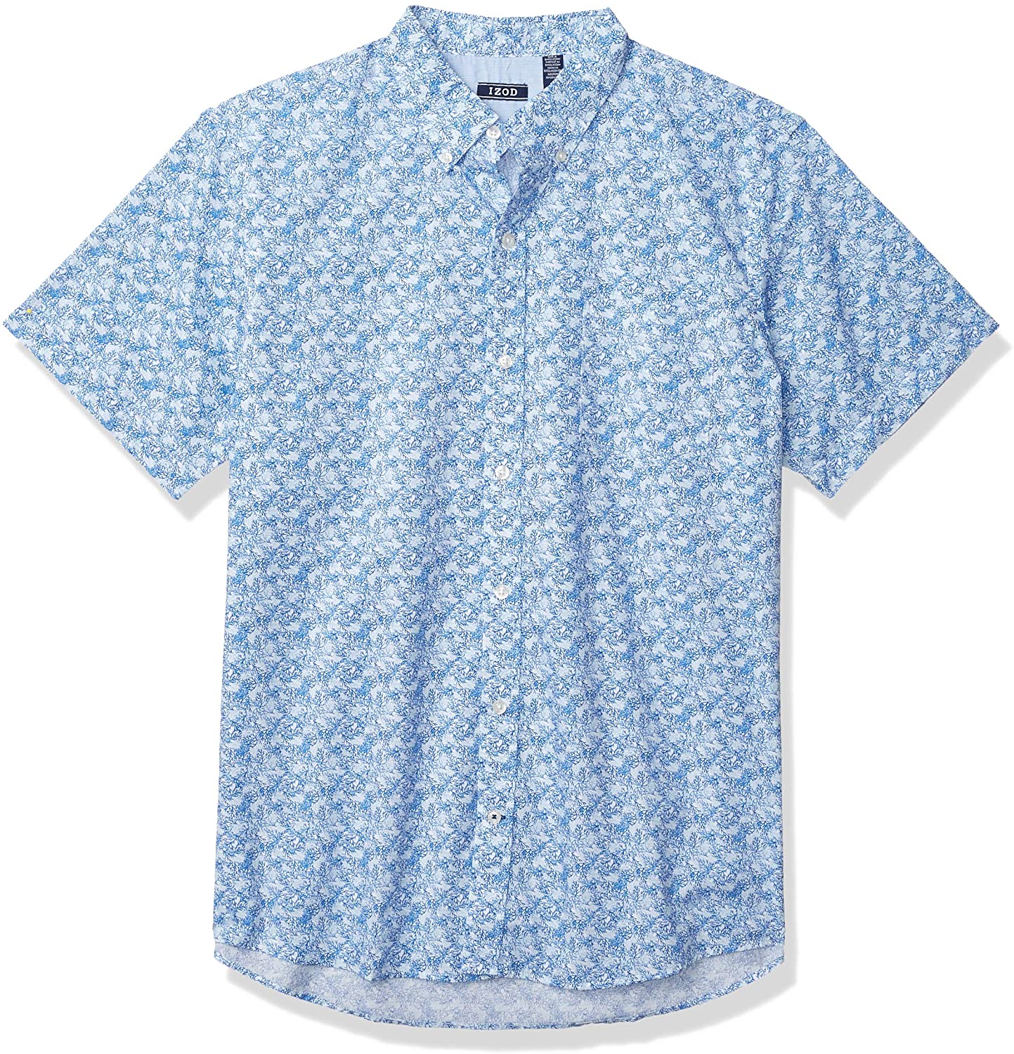 IZOD Men's Breeze Short Sleeve Button Down Patterned Shirt | eBay