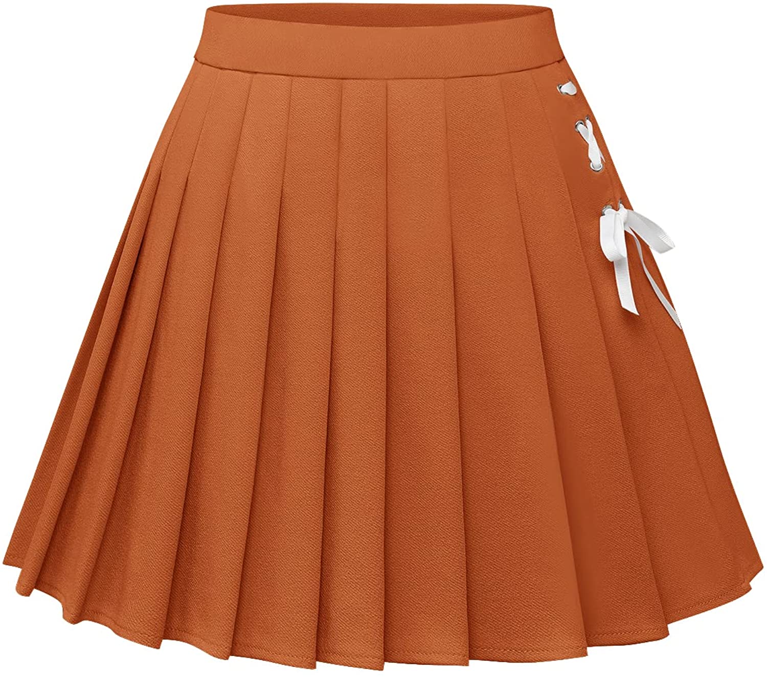 Dressystar Basic Skirt for Women Stretchy Skater A-Line Cheerleader Pleated Mini Skirt 