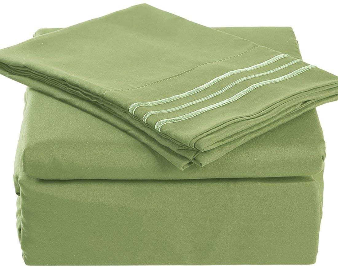 Details about   TEKAMON Queen Bed 6 Piece Sheet Set Cooling 100% Microfiber Polyester Extra Deep 