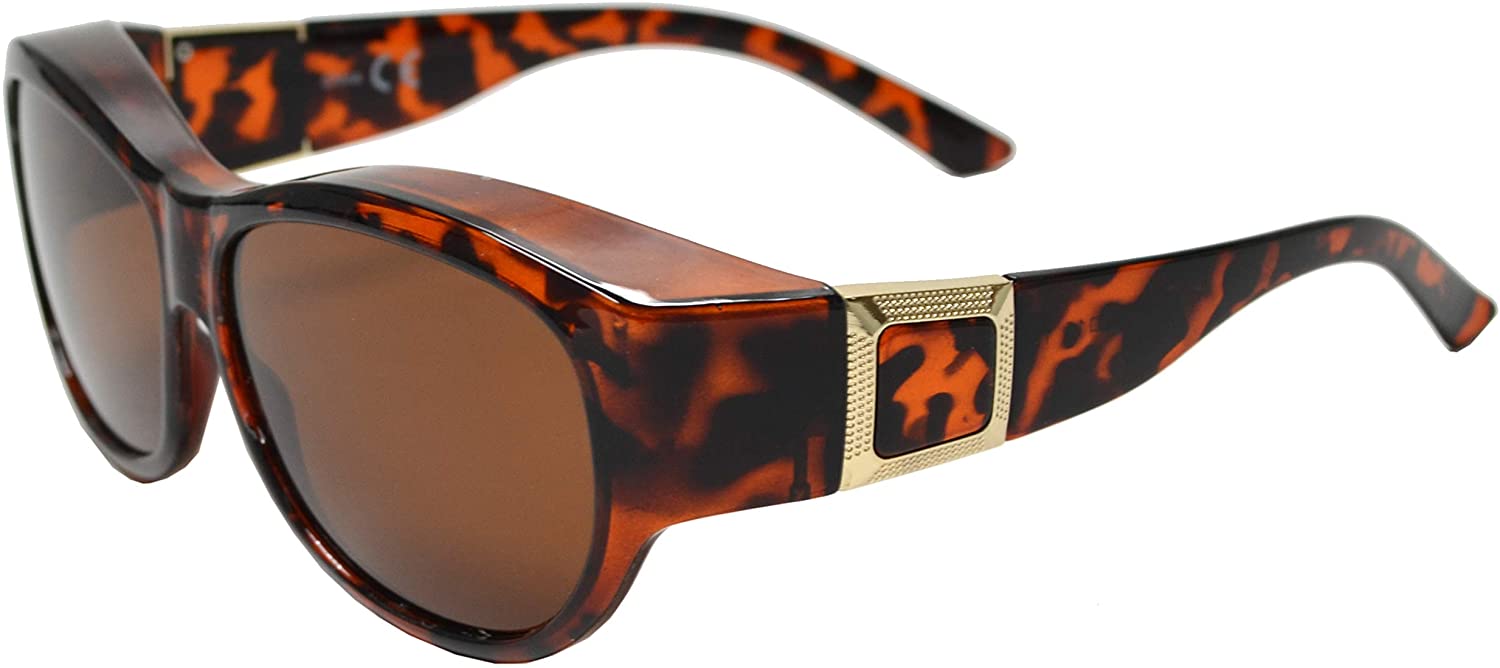 Polarized Women Sunglasses Wear to Cover Over Prescription Glasses UV Protection and HD Vision PZ 