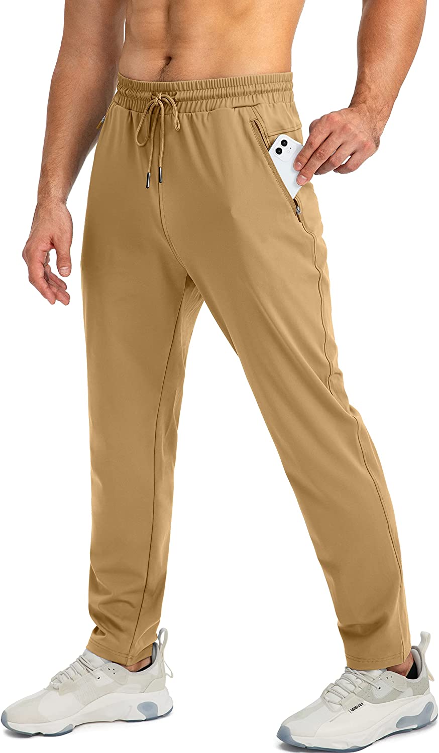 G Gradual Men's Jogger Pants with Zipper Pockets Slim Joggers for Men  Athletic S