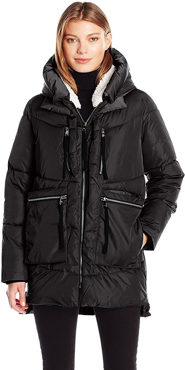 Steve madden women's hot sale puffer parka jacket