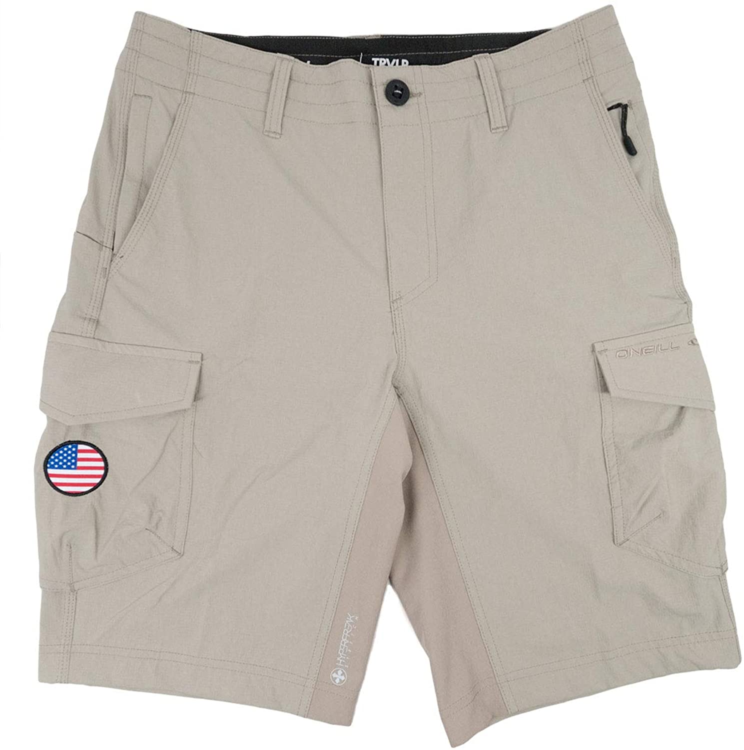 21 Inch Outseam Extended Sizing - Up to Size 48 ONEILL Mens GI Jack Traveler Cargo Pocket Hybrid Stretch Walk Short