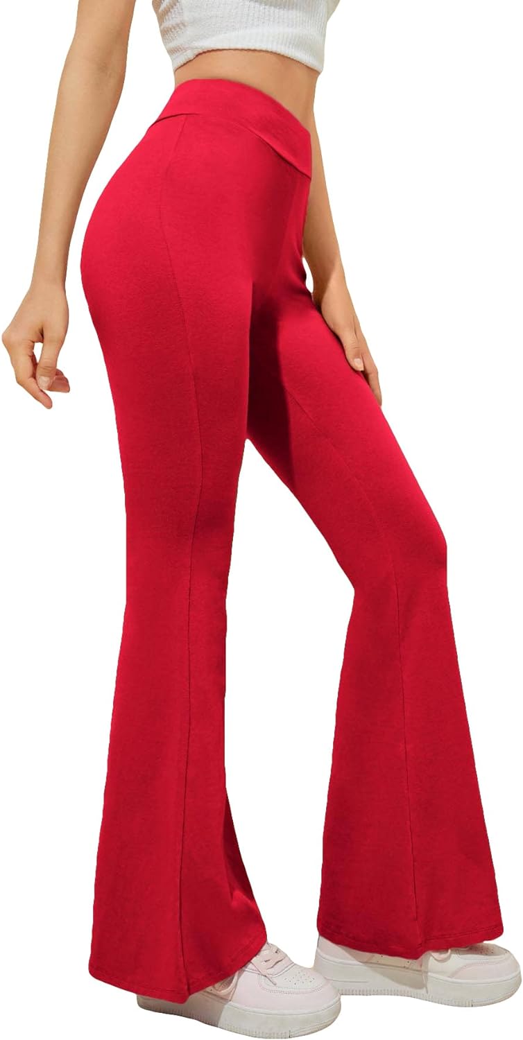 SOLY HUX Women's Flare Leggings High Waisted Sweatpants Bell Bottoms  Bootcut Yog