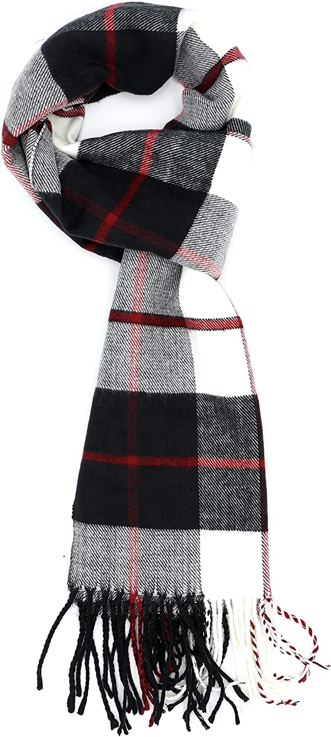 Achillea Scottish Tartan Plaid Scarf, Classic Winter Scarf, Soft Cashmere  Feel Men's & Women's Scarves