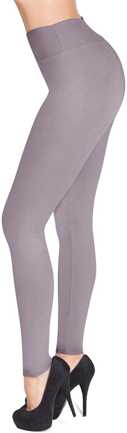 SATINA High Waisted Leggings - 25 Colors - Super Soft Full Length