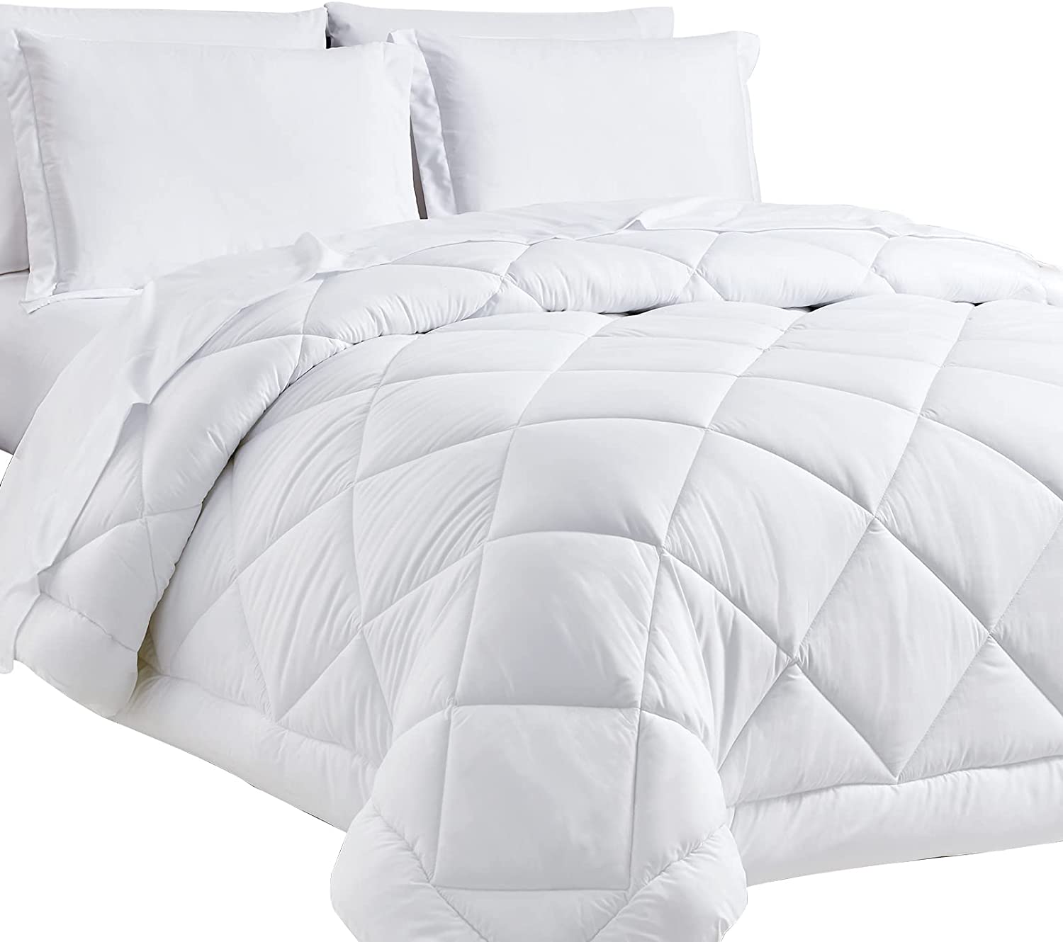 CozyLux Full/Queen Comforter Set with Sheets 7 Pieces Bed in a Bag