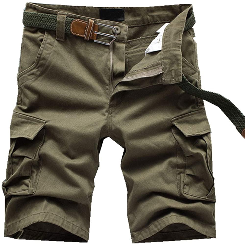 ELETOP Mens Cargo Shorts Multi Pocket Basic Short Lightweight Outdoor Wear Casual Lounge Shorts