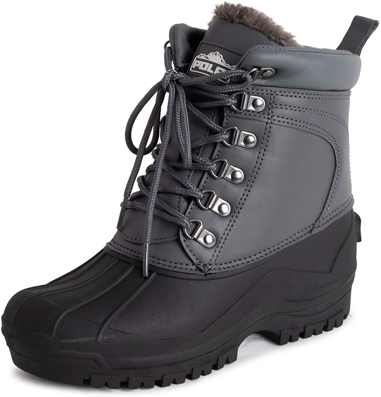 Mens Muck Lace Up Short Nylon Winter Snow Rain Lace Up Waterproof Duck Boots