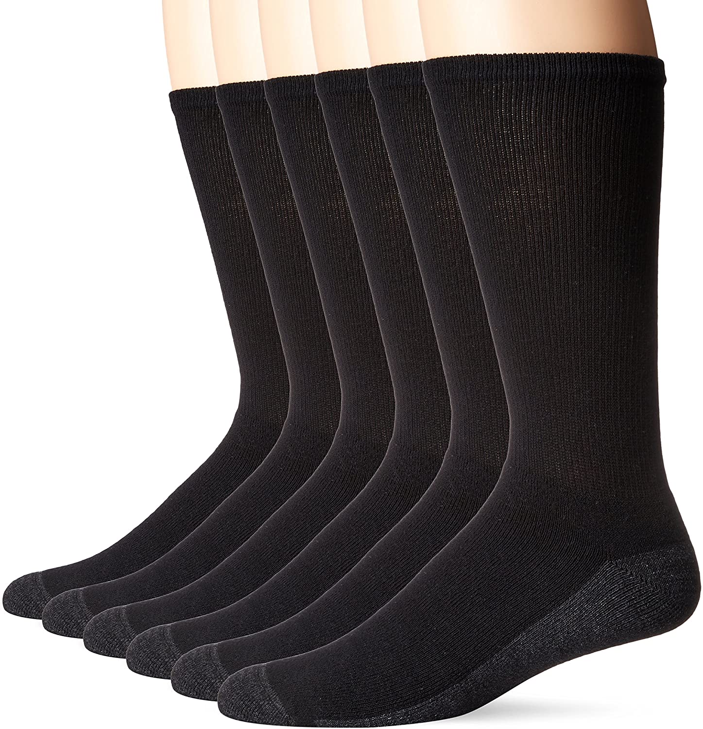Hanes Men's Comfortblend Max Cushion Crew Socks 6-Pack | eBay