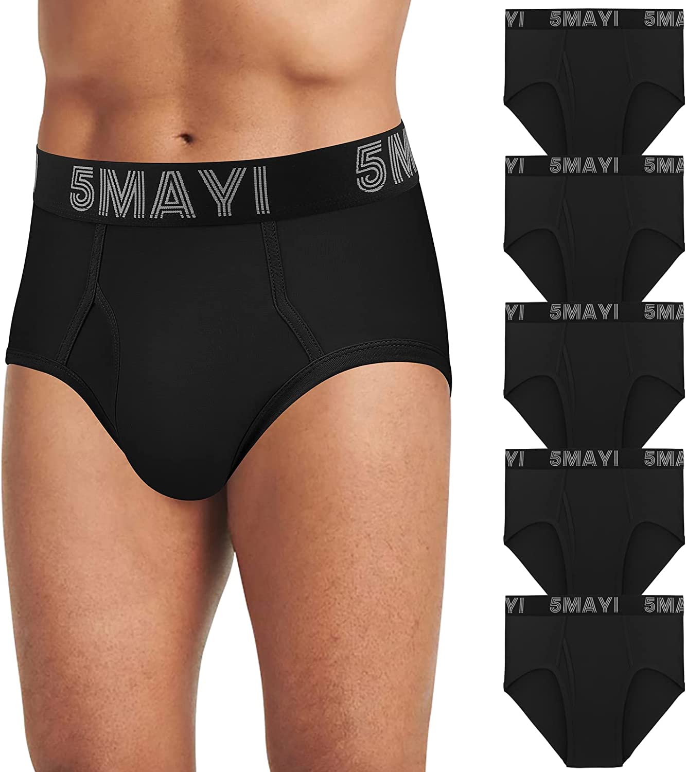 5Mayi Mens Briefs Underwear Cotton Brief Underwear for Men Pack at   Men's Clothing store