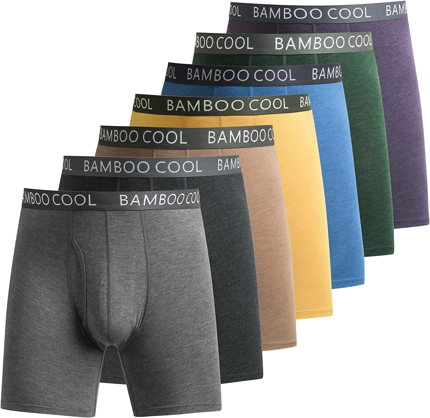 Men's Underwear Boxer Briefs Soft Comfortable Bamboo Viscose Underwear  Boxer Bri | eBay