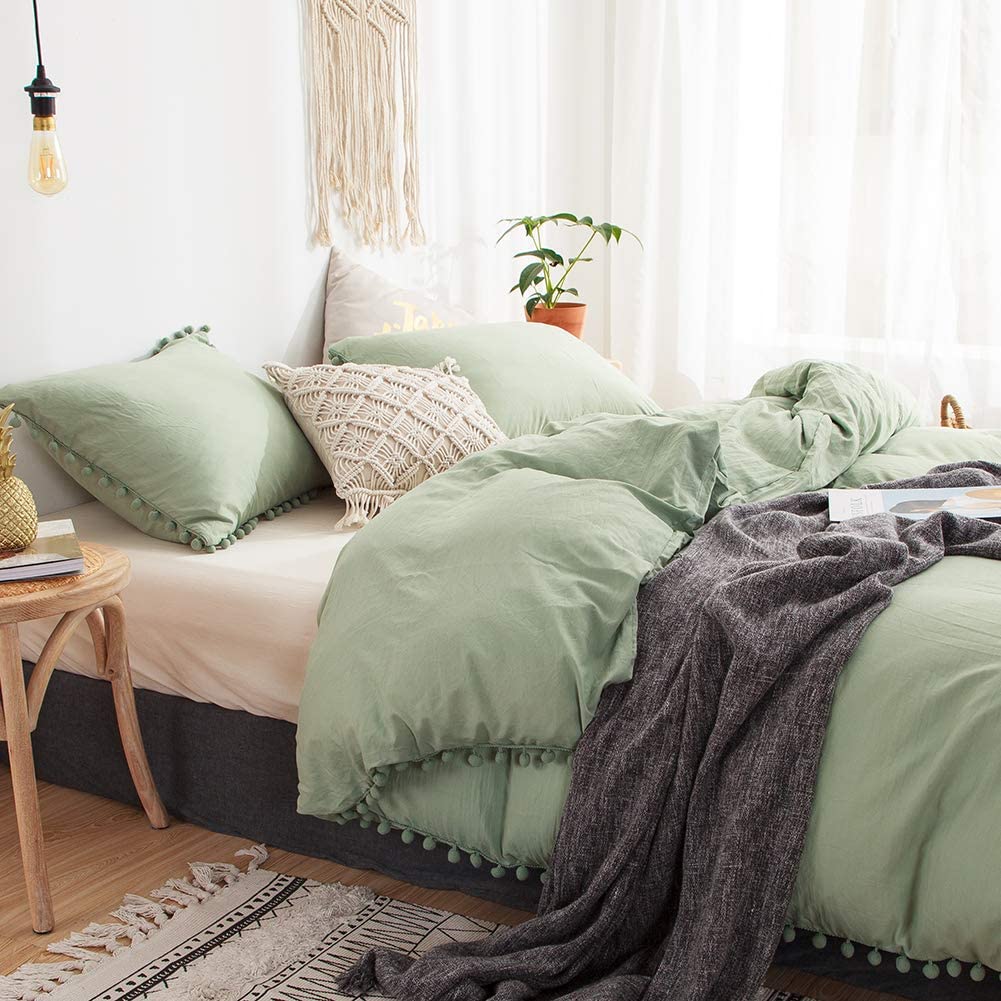 khaki green duvet set