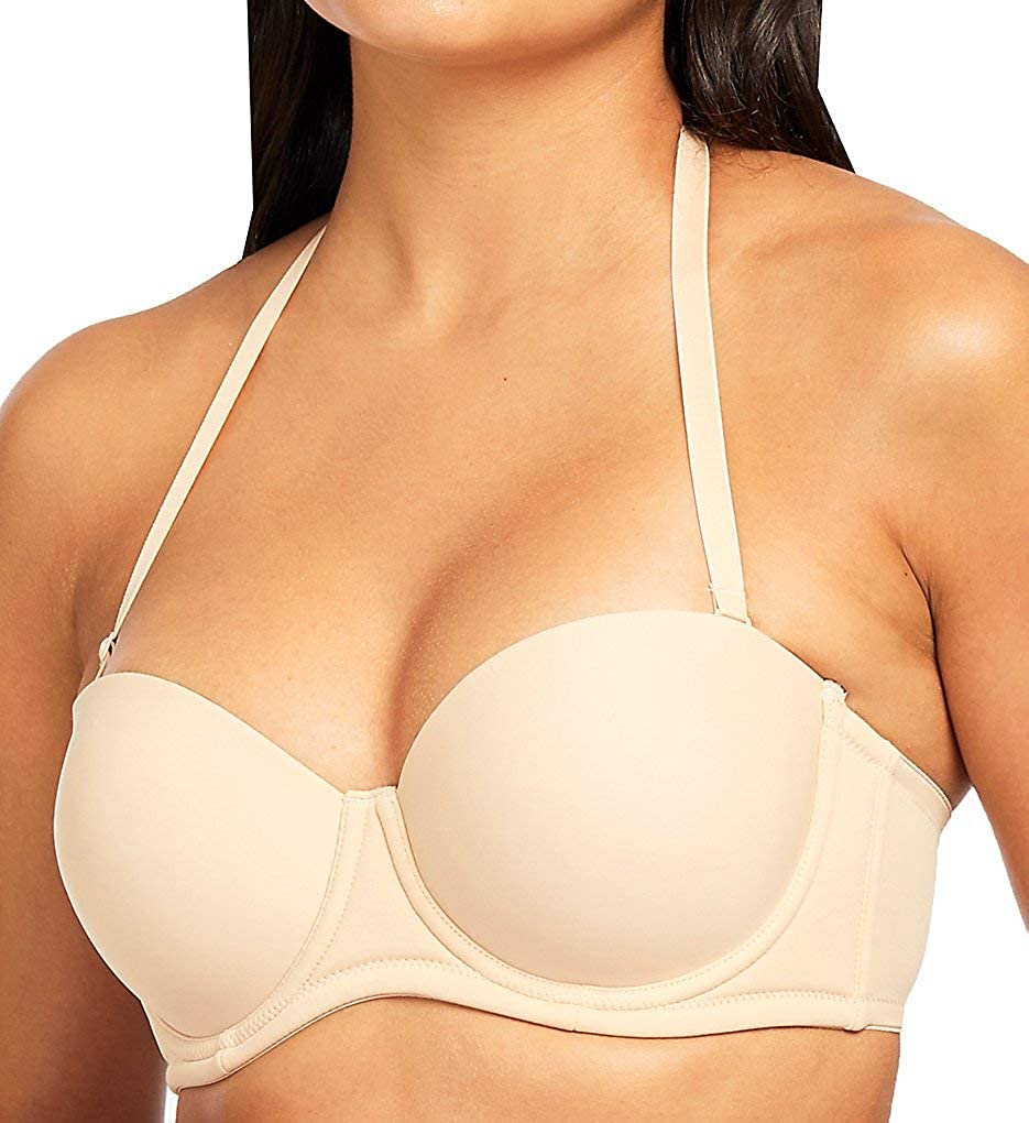 QT Intimates Women's Molded Strapless Convertible Bra with