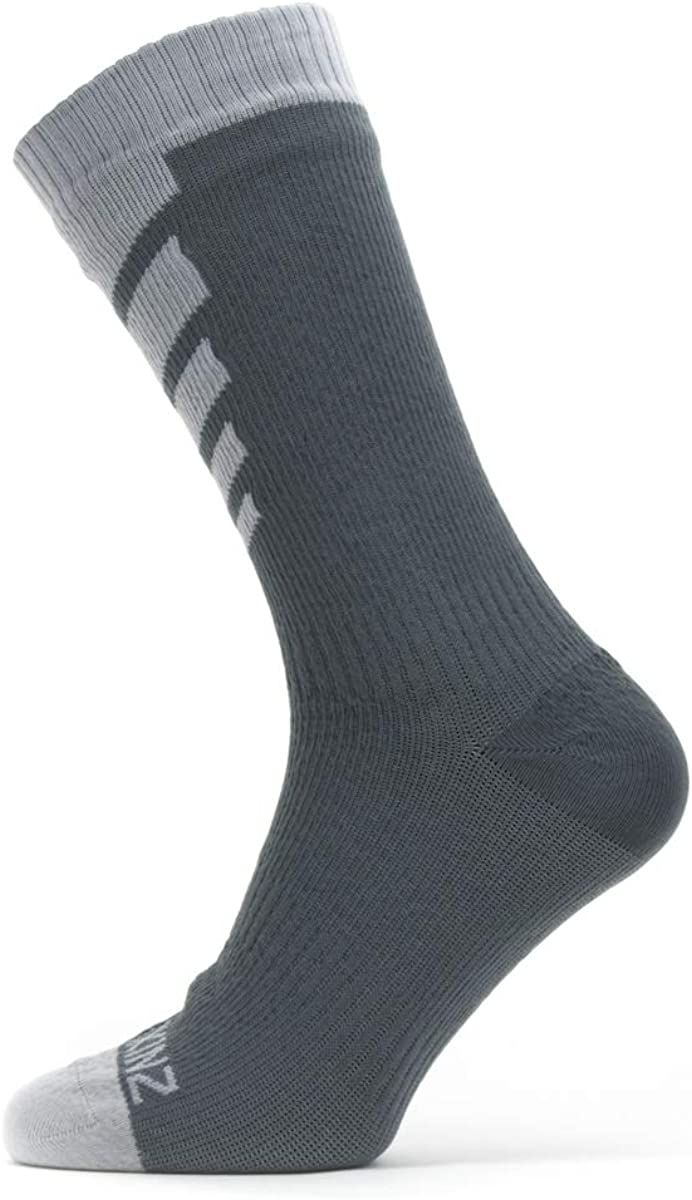SealSkinz Unisex Sealskinz Waterproof Warm Weather Mid Length Socks Grey 
