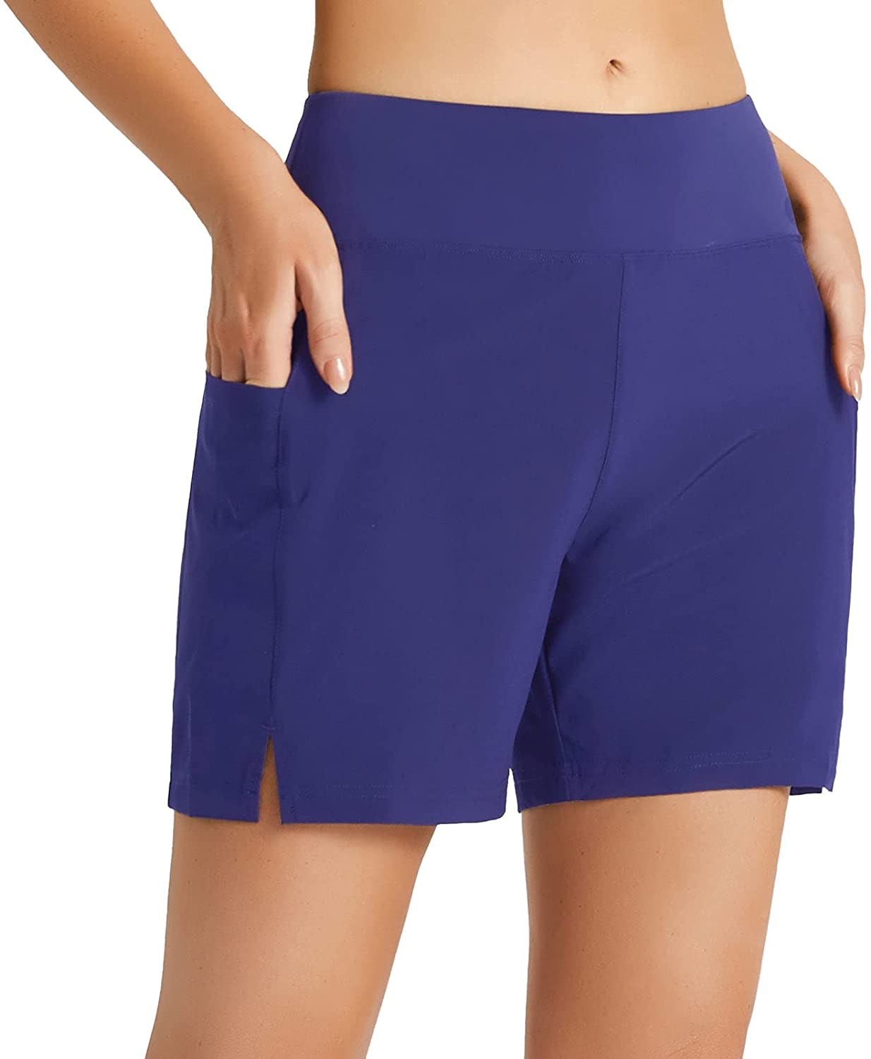 BALEAF Women's 10 Long Shorts Knee Length Hiking Cargo Shorts