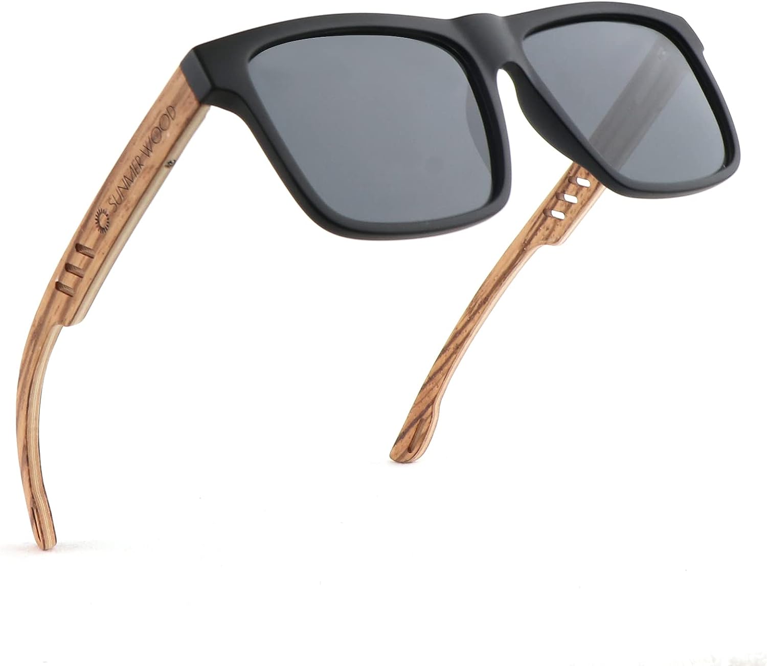 Wood Sunglasses for Men and Women Vintage Polarized Lenses Uv