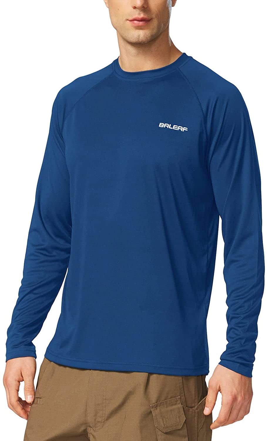 BALEAF Men's Long Sleeve Shirts Lightweight UPF 50+ Sun Protection SPF ...