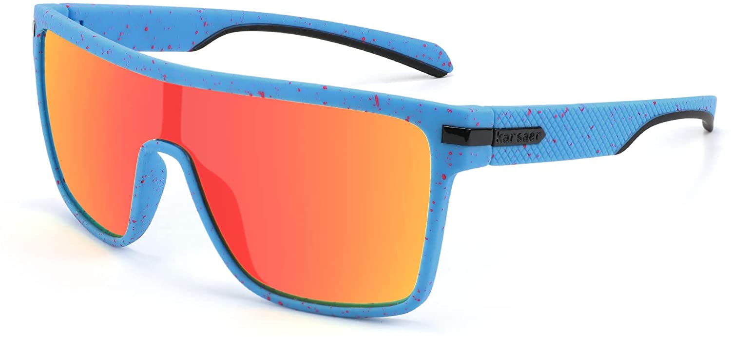 TR90 Semi Rimless Blue Light Blocking HD Polarized Sunglasses for Golf,  Cycling, Fishing, Running, Tennis, Baseball and Driving. : :  Everything Else
