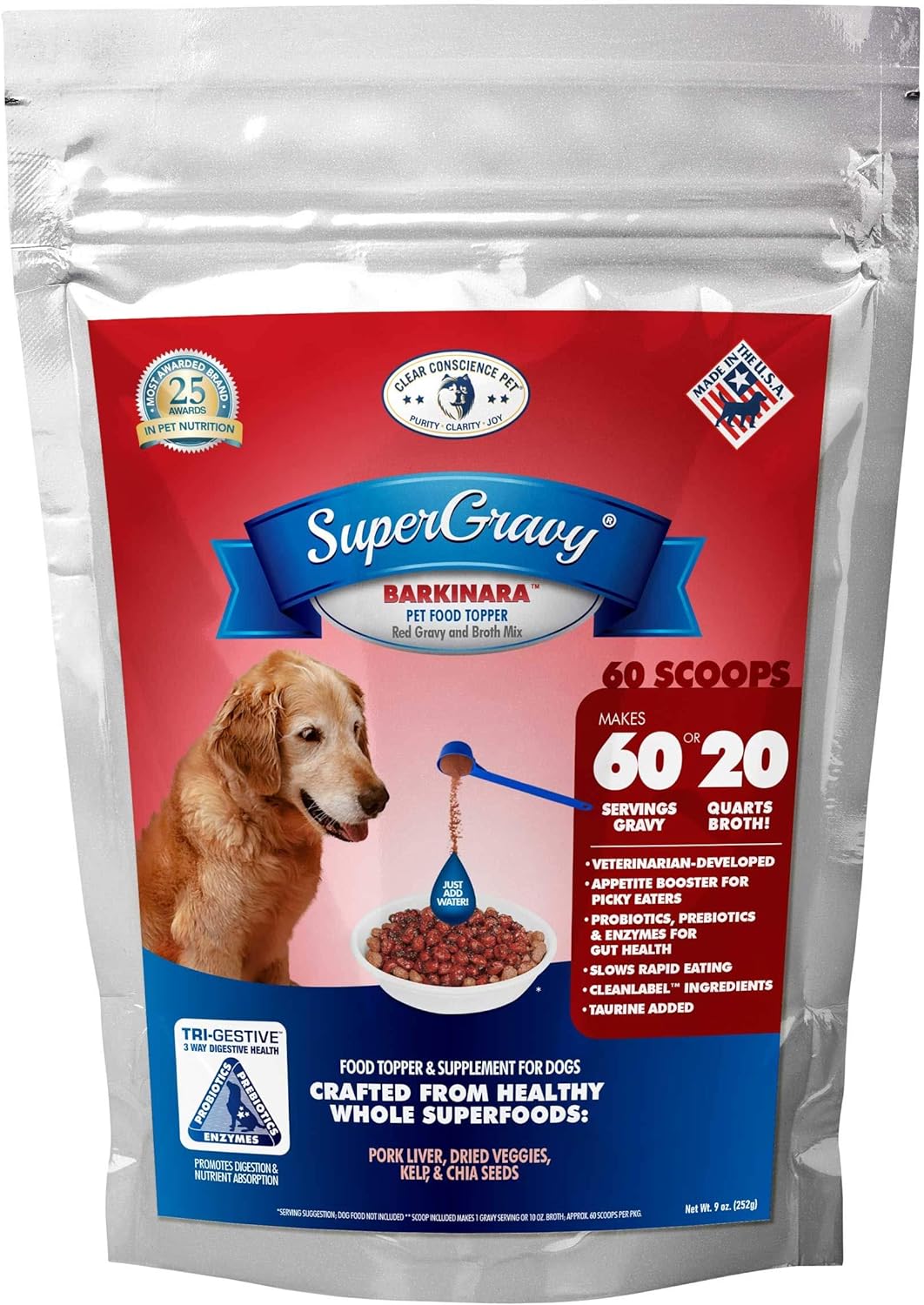 SuperGravy BARKinara Natural Dog Food Gravy Topper Hydration