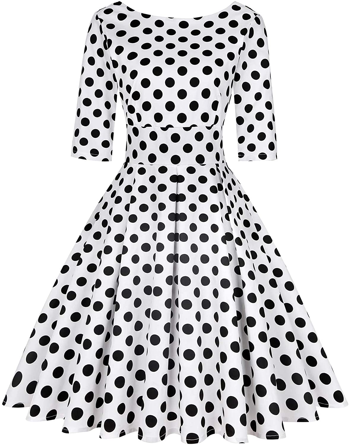 MINTLIMIT Womens 1950s Retro Vintage Rockabilly Sweetheart Cocktail Dress with Pockets 