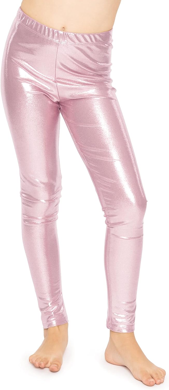 STRETCH IS COMFORT Girl's Metallic Mystique Leggings : : Clothing,  Shoes & Accessories