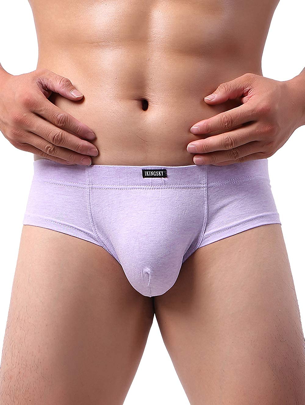 Ikingsky Men S Cotton Pouch Bikini Underwear Sexy Low Rise Briefs Ebay