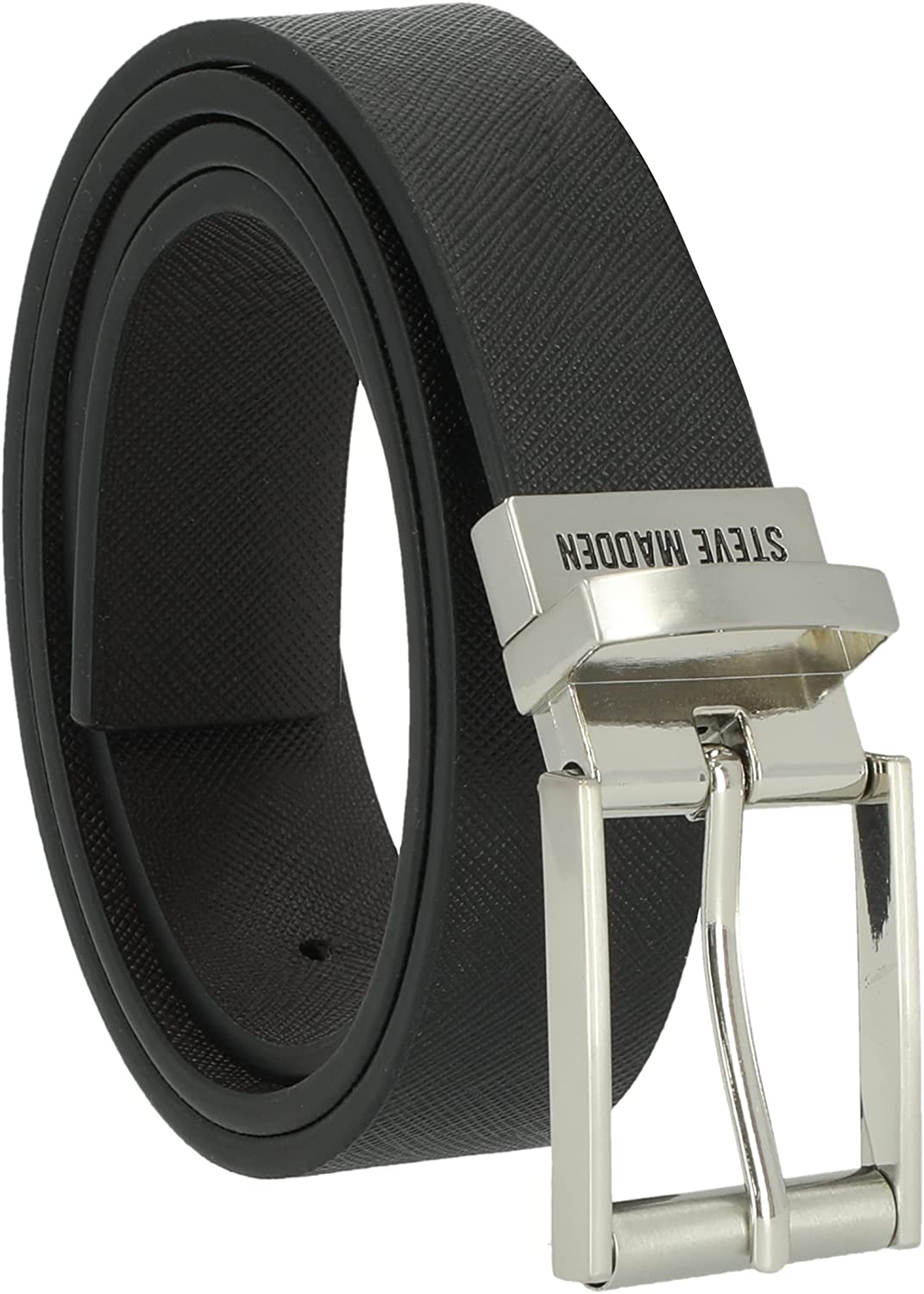 steve madden men's dress casual every day reversible leather belt