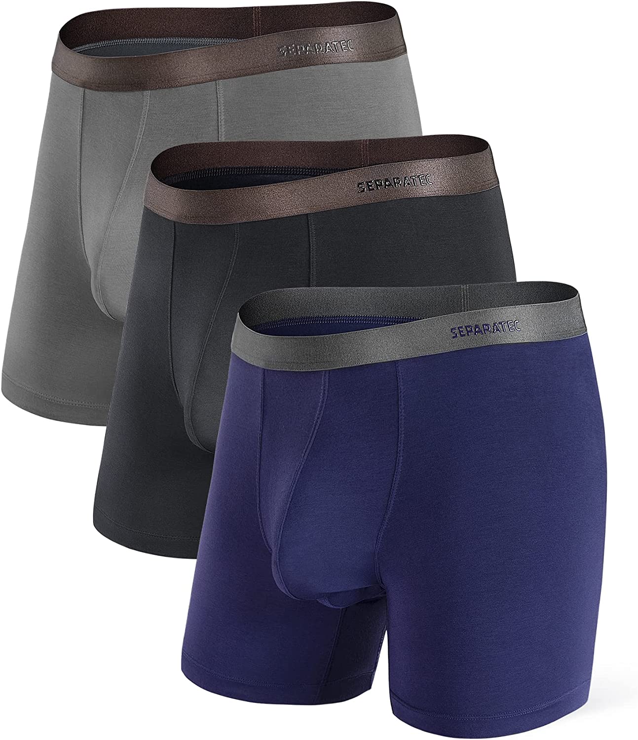 Separatec Men's Underwear Trunks 2.0 Seamless Bamboo Rayon