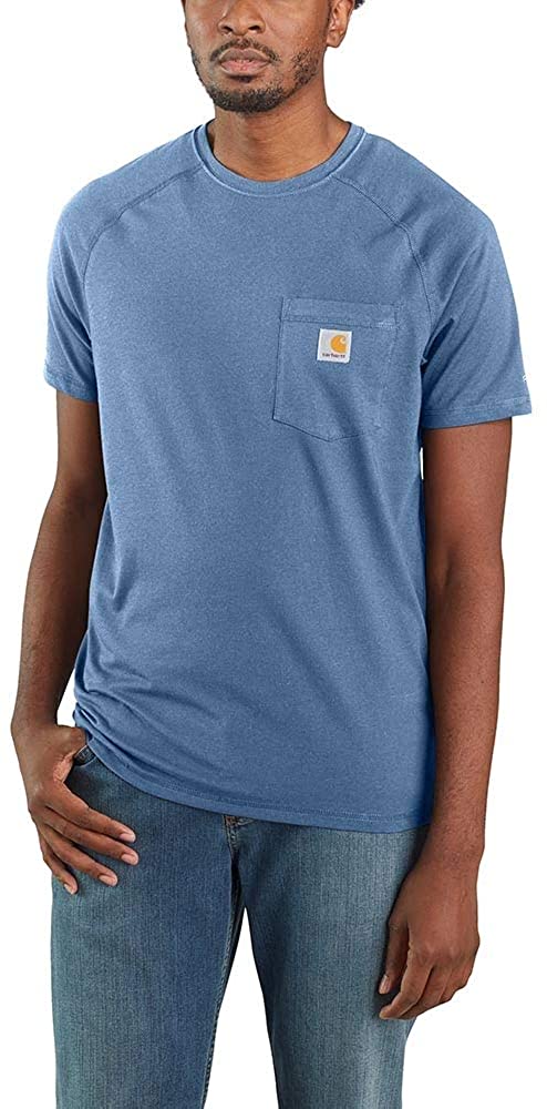 Carhartt Men's Force Cotton Delmont Short Sleeve T-shirt Regular and Big & Tall Sizes 