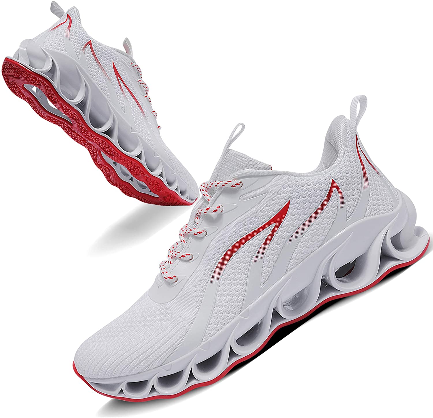 WENSY Mens Fashion Breathable Non-Slip Sports Competitive Walking Running Shoes Sports Shoes Lightweight Walking Shoes 